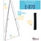 63&#x22; High Steel Easy Folding Display Easel - Quick Set-Up, Instantly Collapses, Adjustable Height Display Holders - Portable Tripod Stand, Event Signs